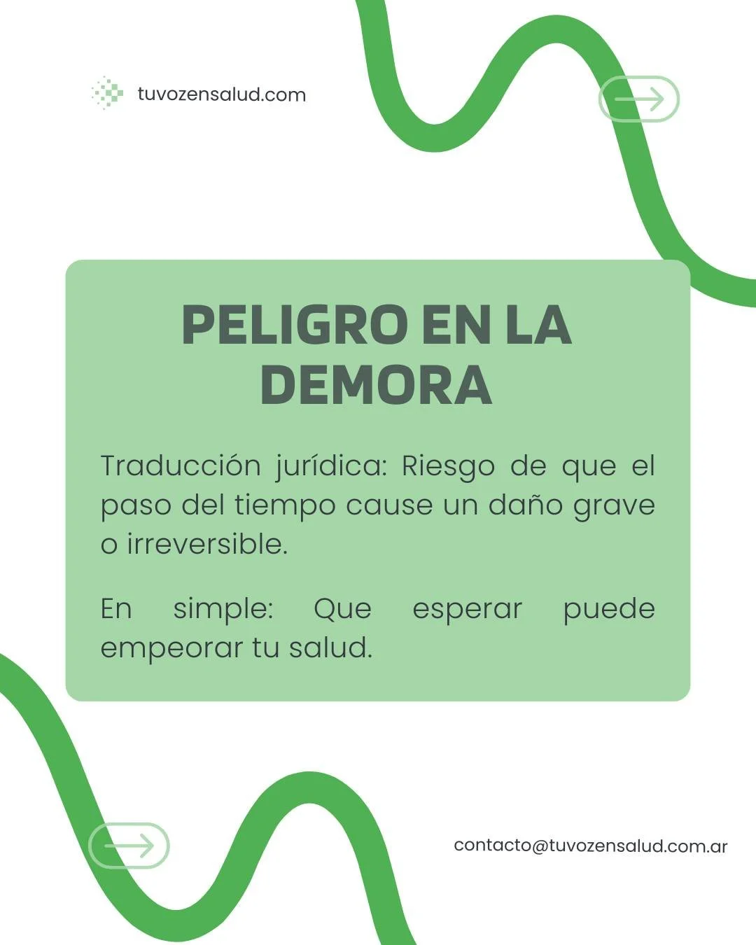 TRADUCCI&Oacute;N JUR&Iacute;DICA.

El derecho a la salud est&aacute; lleno de t&eacute;rminos t&eacute;cnicos que muchas veces confunden m&aacute;s de lo que aclaran.
Ac&aacute; los bajamos a lenguaje claro.

Informaci&oacute;n clara es poder.

Si q
