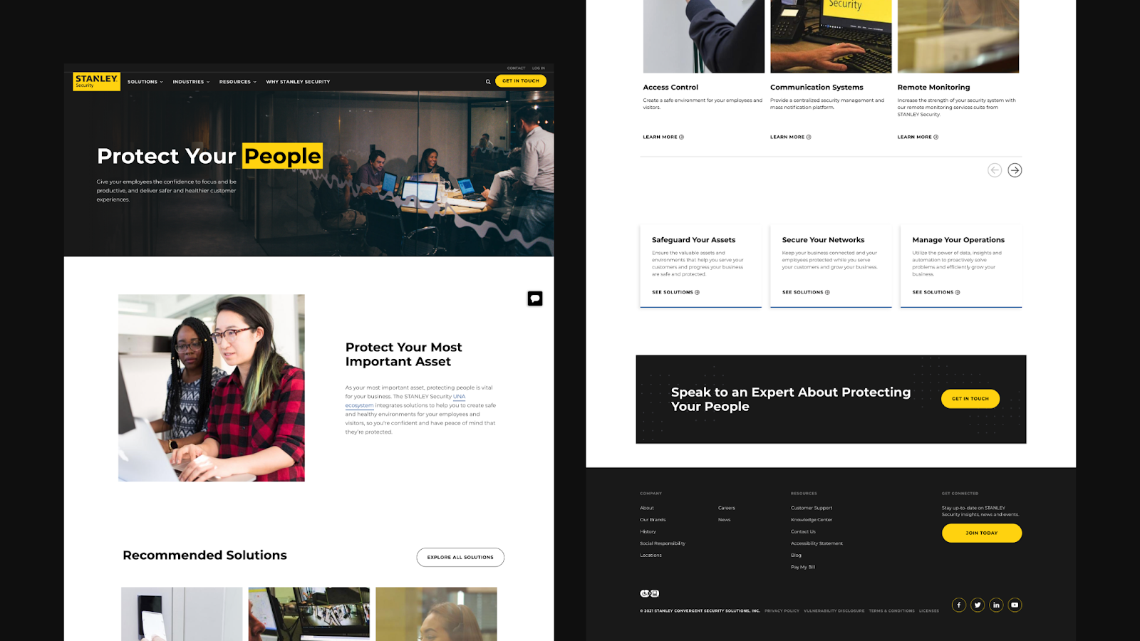 Solutions > Protect My People page