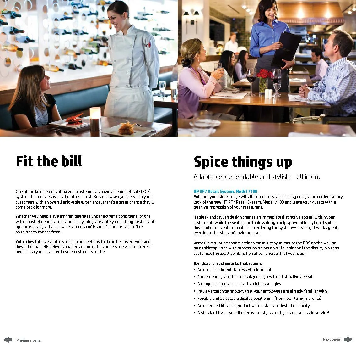 HP: Hospitality Brochure