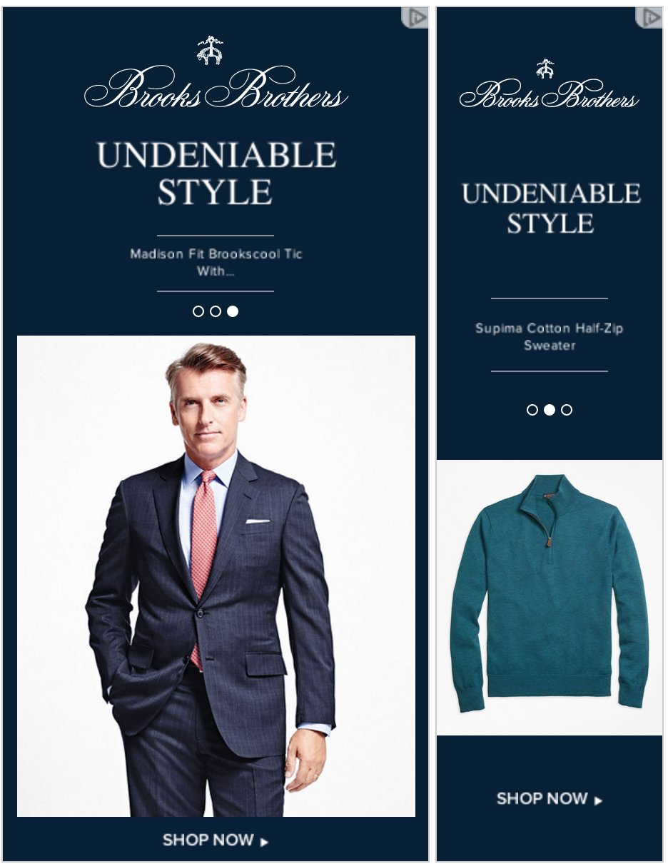 Brooks Brothers (Audience: Sophisticated Style)