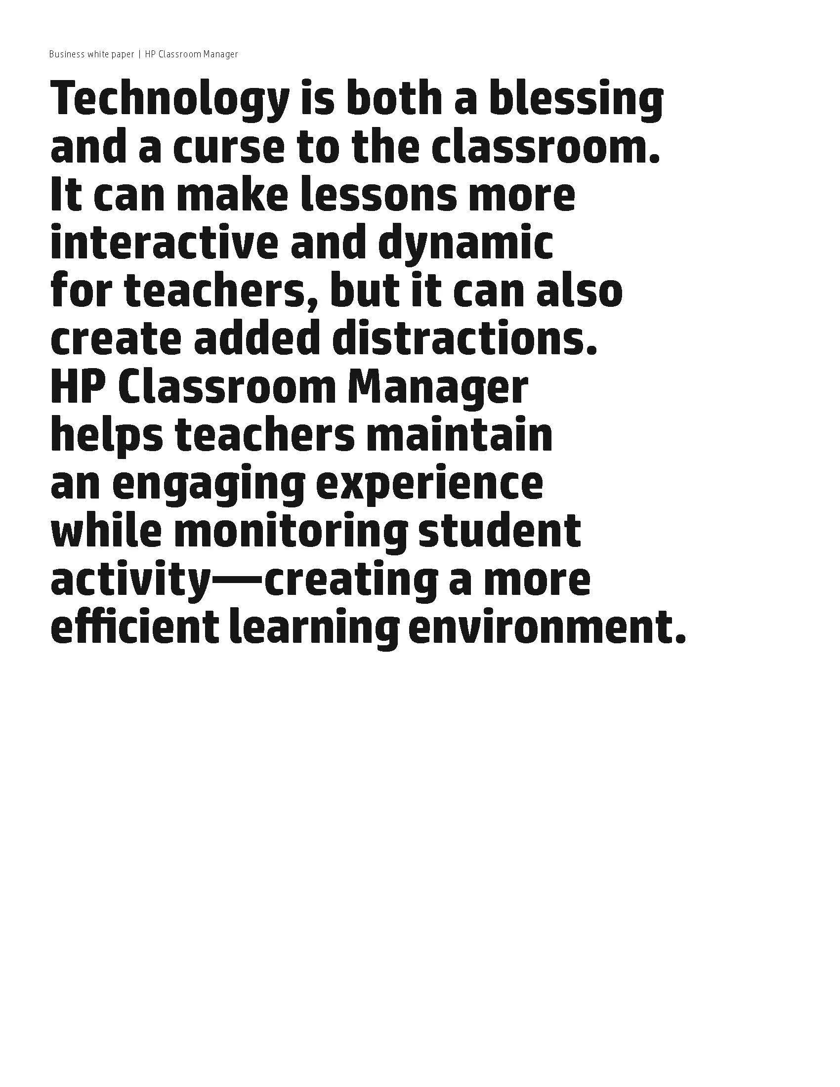 HP: Classroom Manager