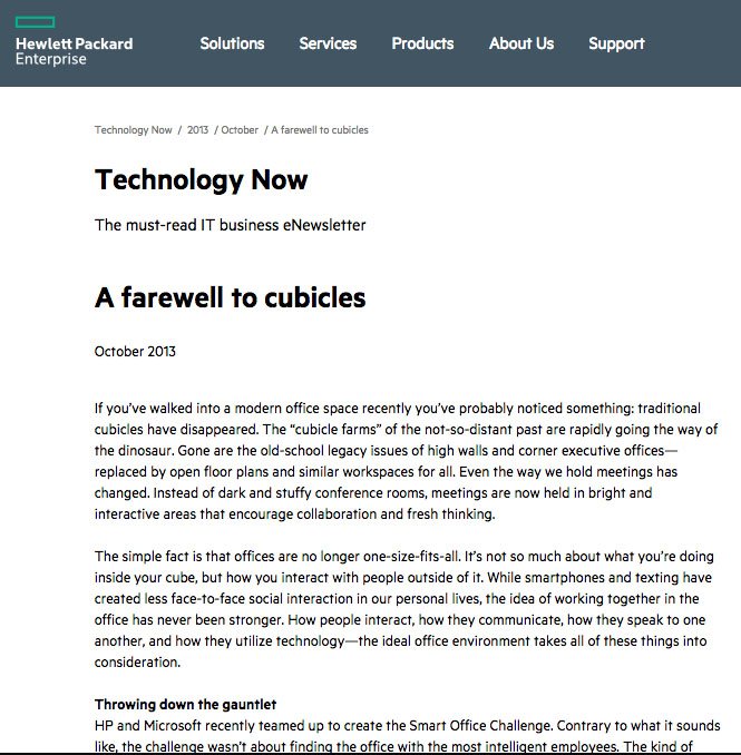 HP: Technology at Work (newsletter)