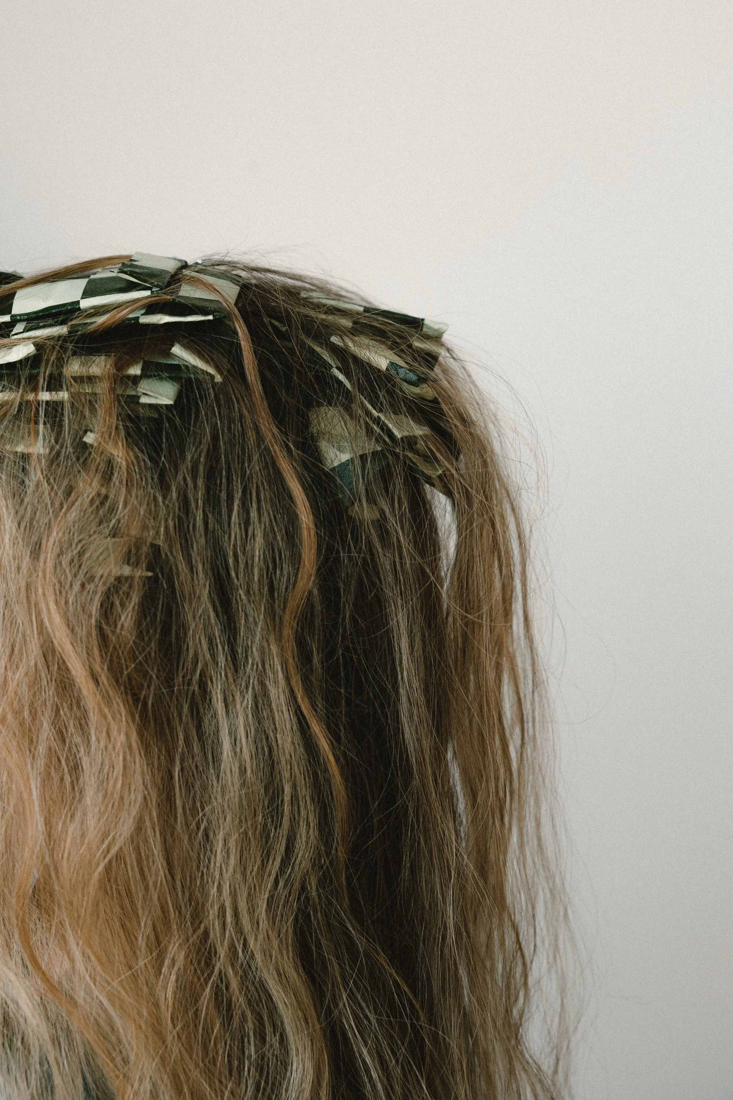 Brunette hair mid-colour process with highlights by Virginie Dumoulin, Silk & Strands Montréal
