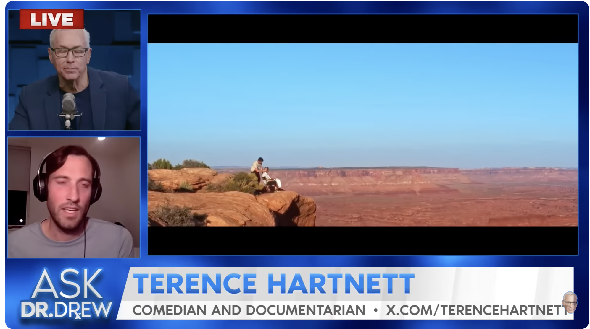 Watch Dr. Drew interview Terence Hartnett, star of "Cancer Free"