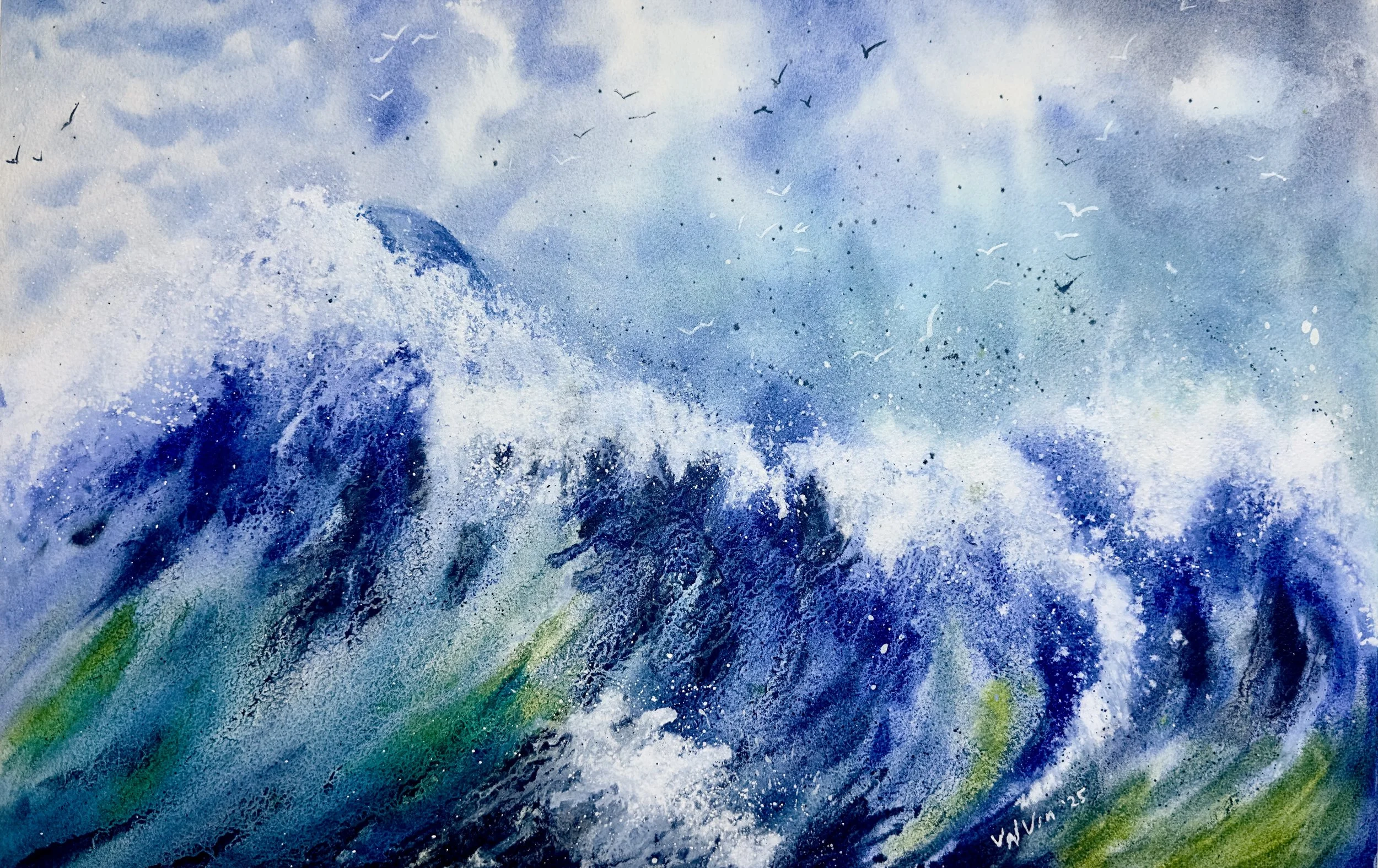 Evolving; 14x22 inches