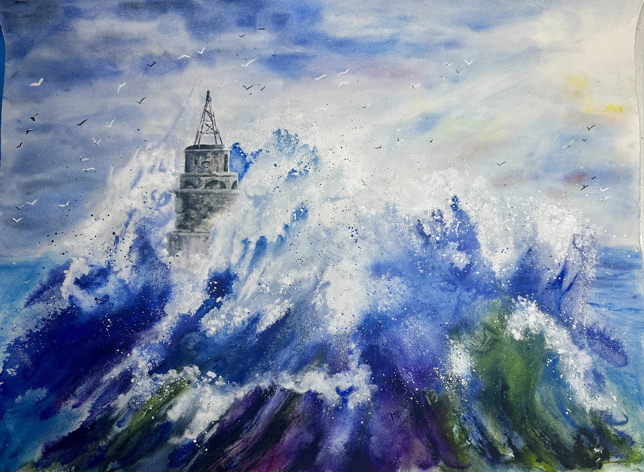 The Ahtopol Lighthouse; 22x28 inches