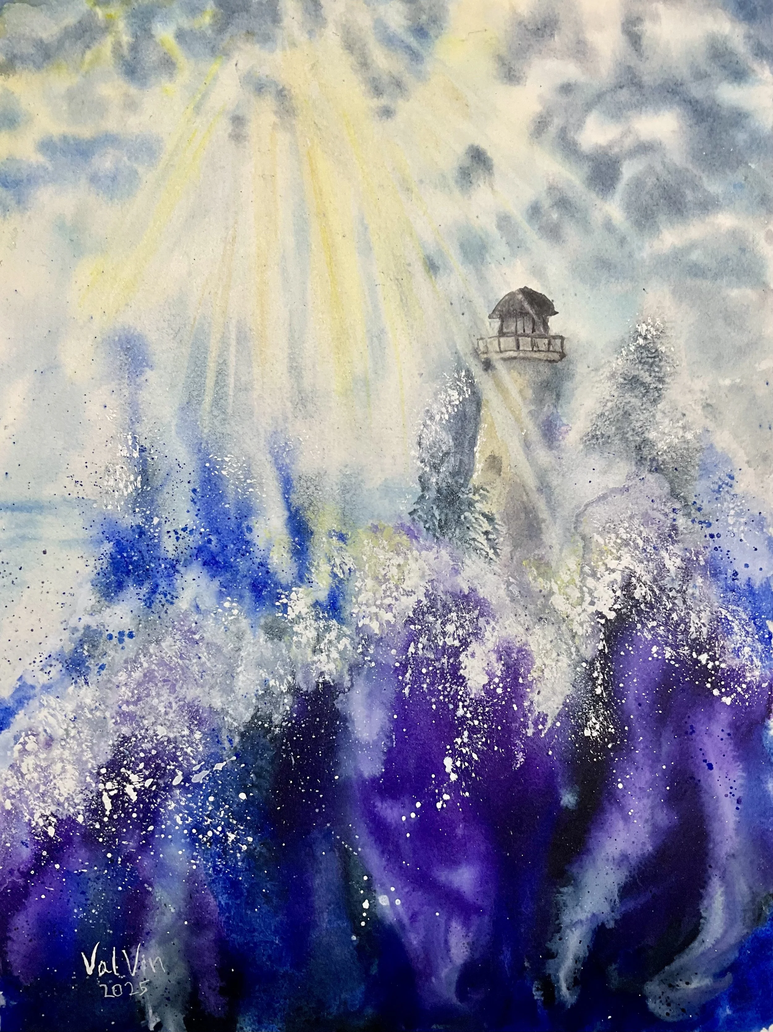 Light over Turbulence; 11x14 inches