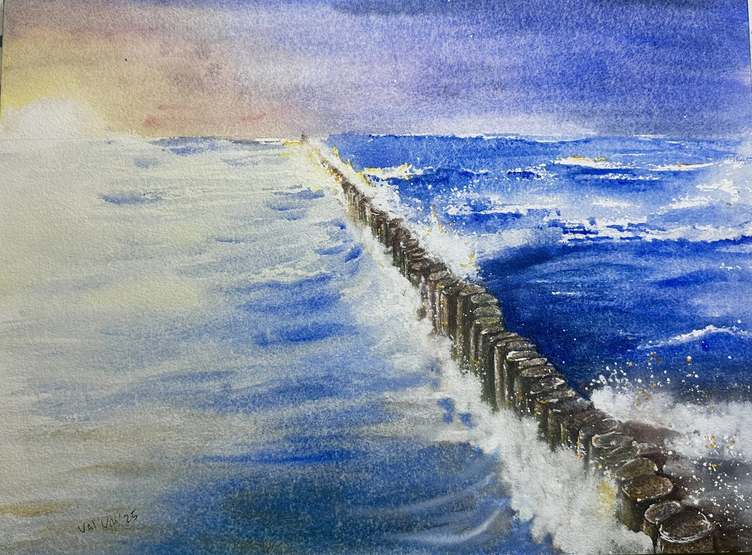Groynes; 12x16 inches