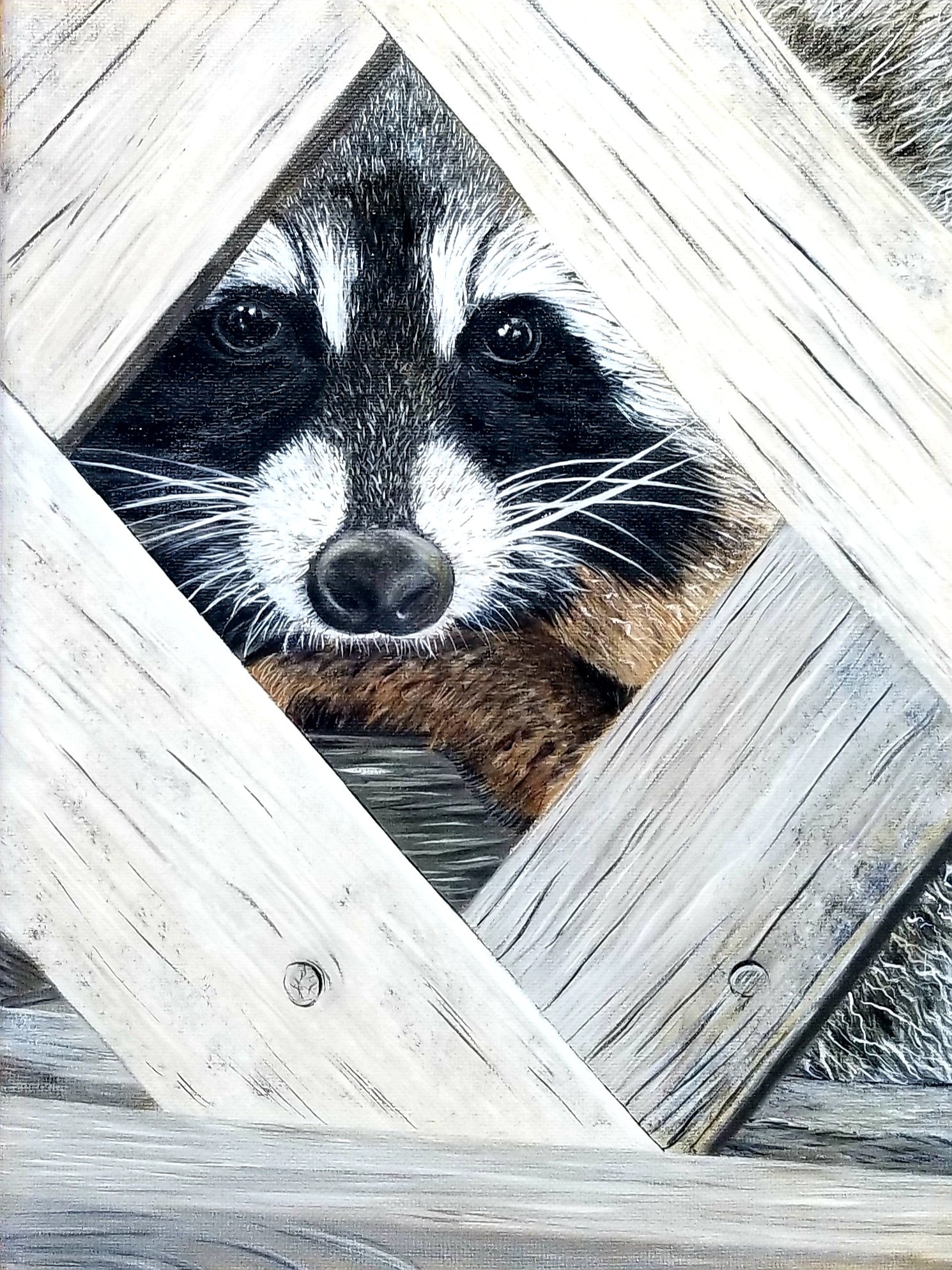 Rocky, oil painting by Steve Carroll