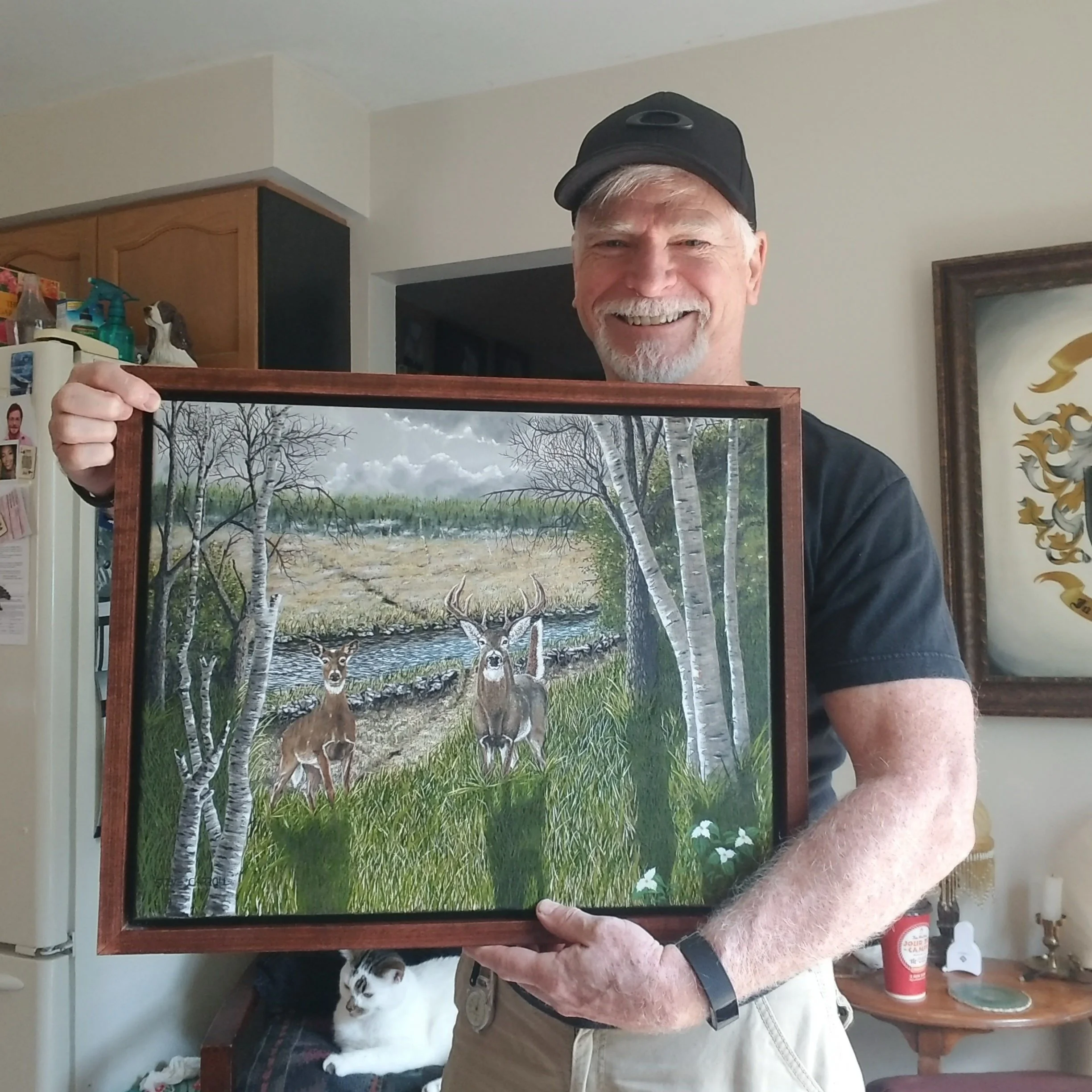 Will of The Whitetail, oil painting by Steve Carroll