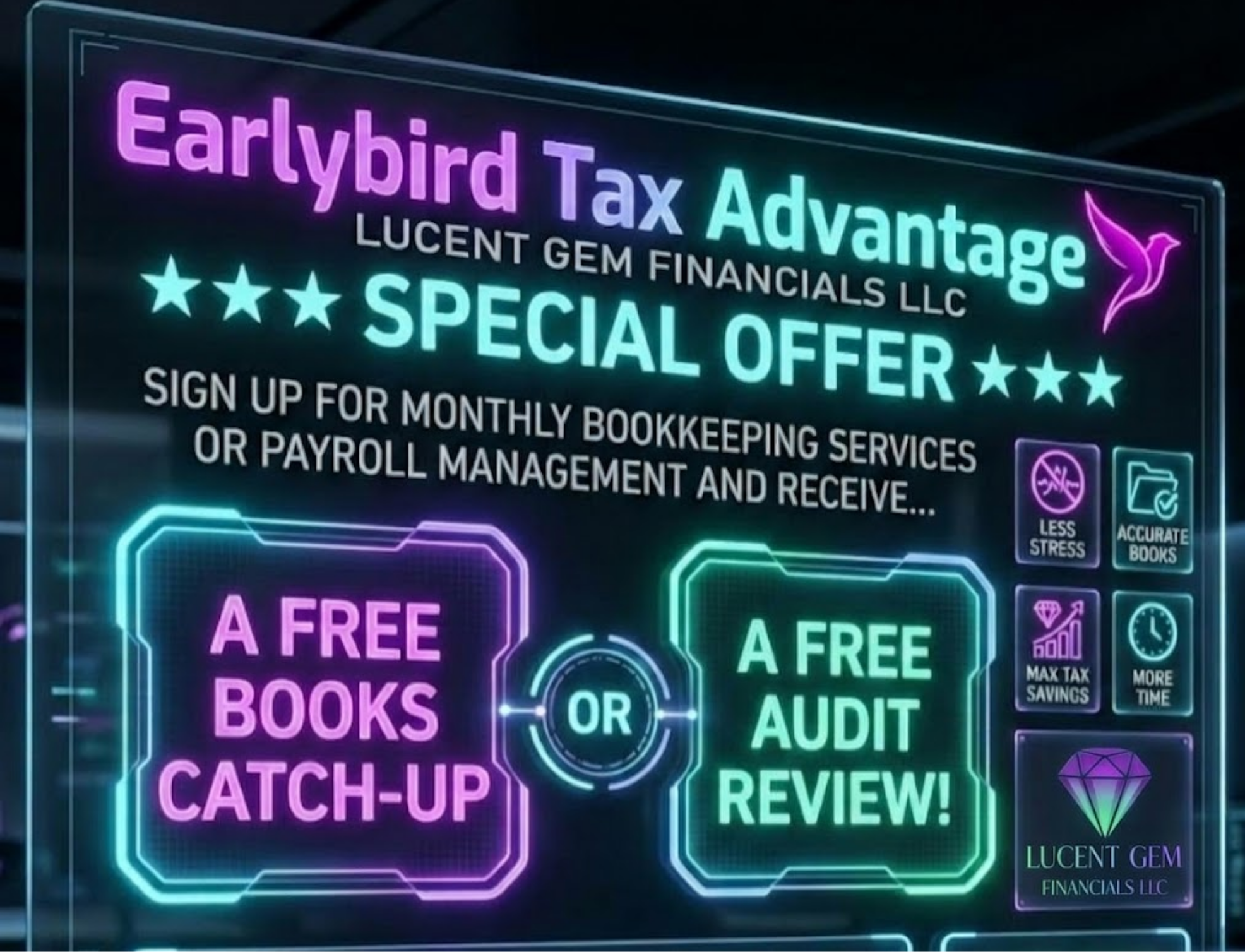 Early Bird Tax Advantage