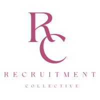 Logo for RC Recruitment Collective with stylized 'R' and 'C' letters in purple above the word 'RECRUITMENT' and 'COLLECTIVE'.