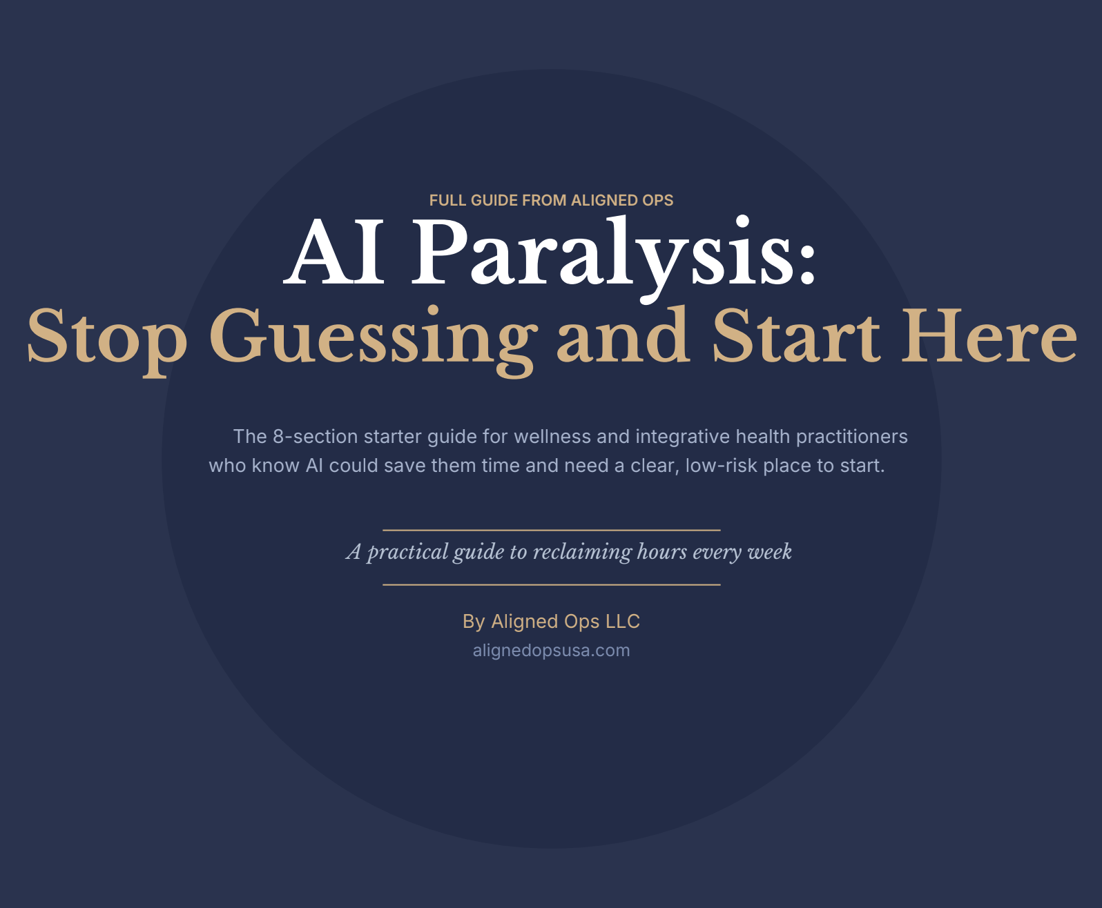Full AI Starter Guide: Wellness/Medical
