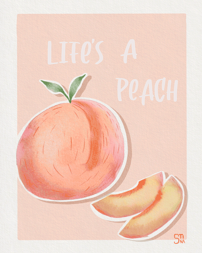 Life's a peach!