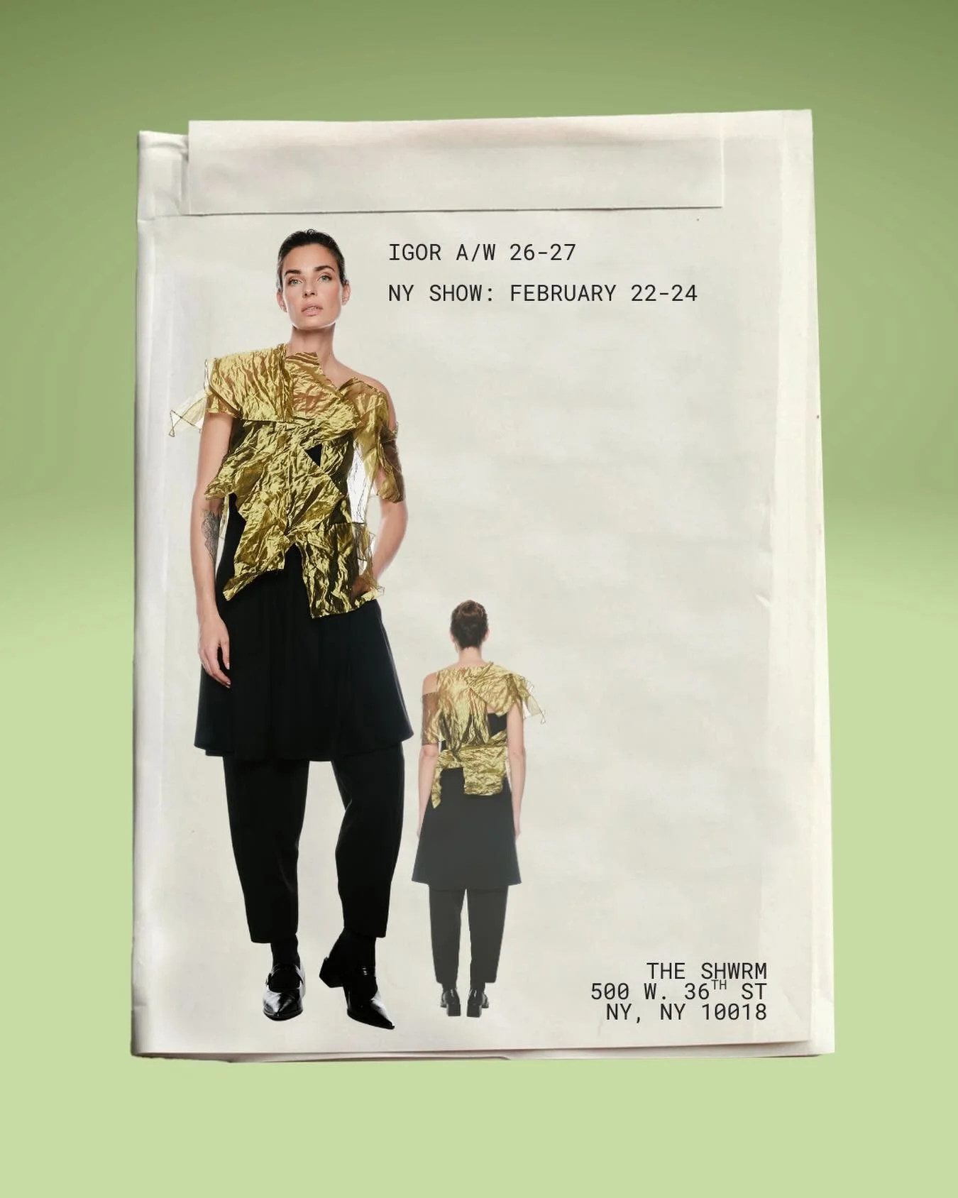 IGOR A/W 2026-2027⁣⁣
⁣⁣
New York show starts on February 22-24. ⁣⁣
⁣⁣
Book your appointment via our scheduler (link in our bio). ⁣⁣
⁣⁣
We can&rsquo;t wait to see you then!