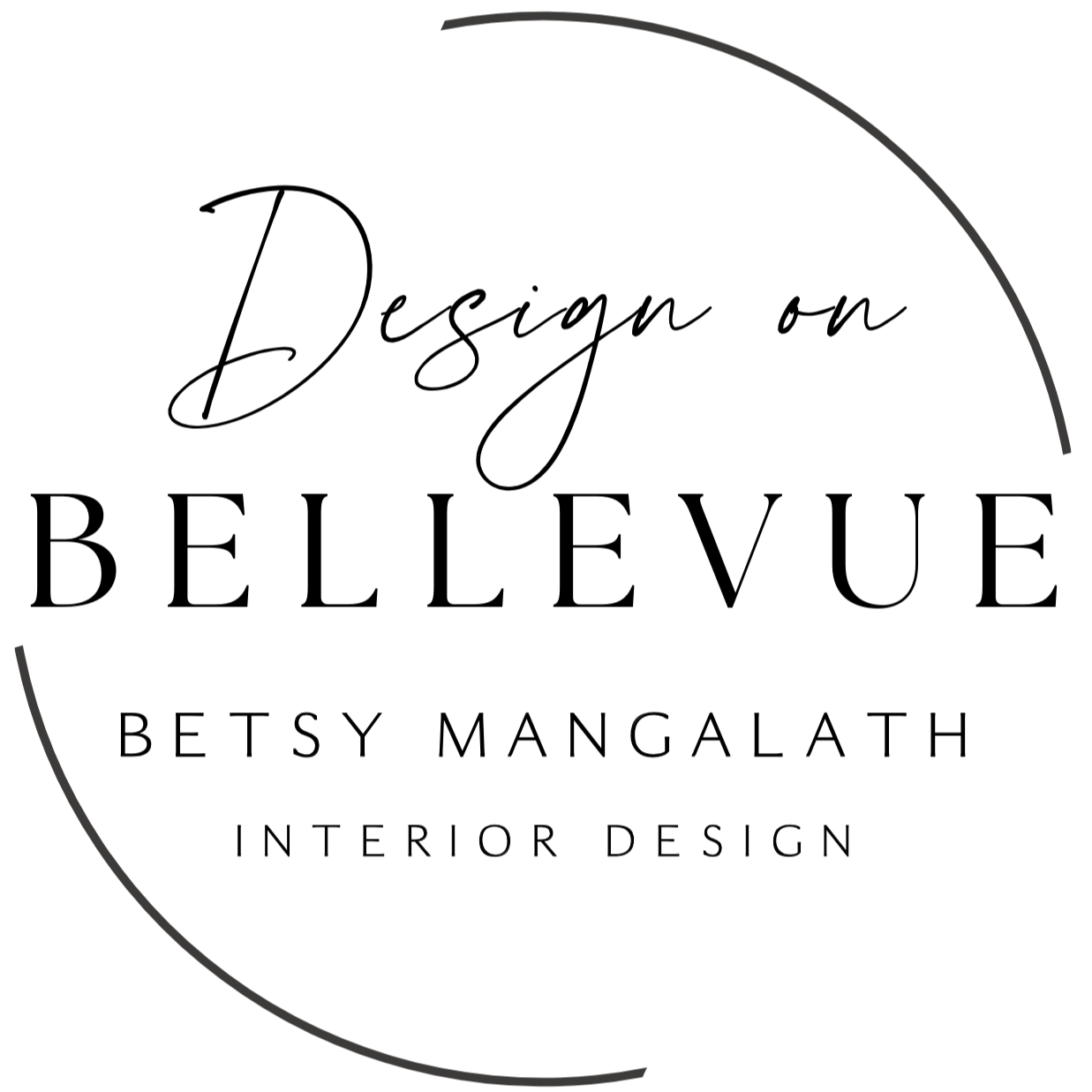 A black and white line drawing of a semi-circle with a small circle near its edges.