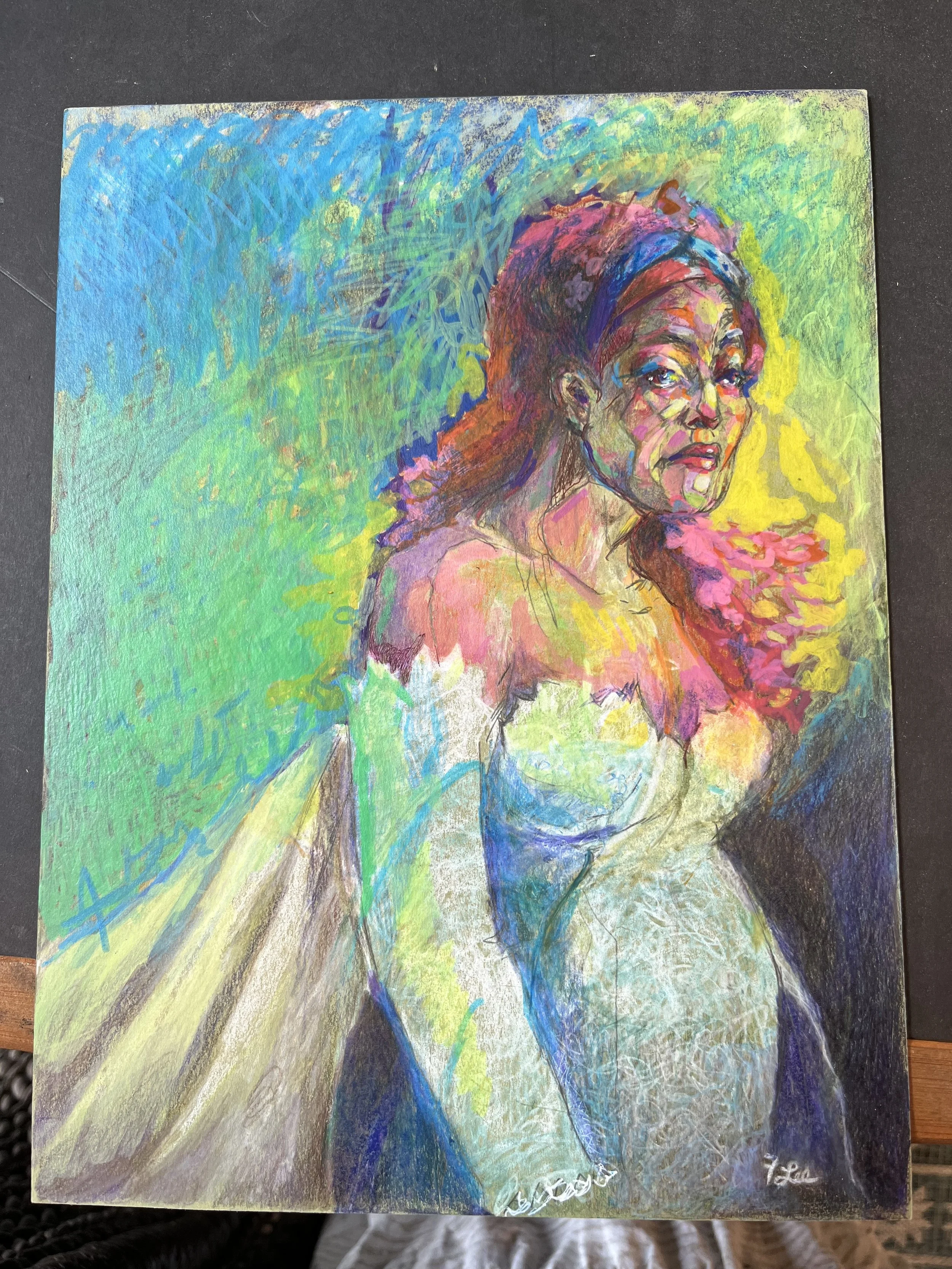 'Til Death...
Acrylic and Colored Pencil on Matboard
6 X 9