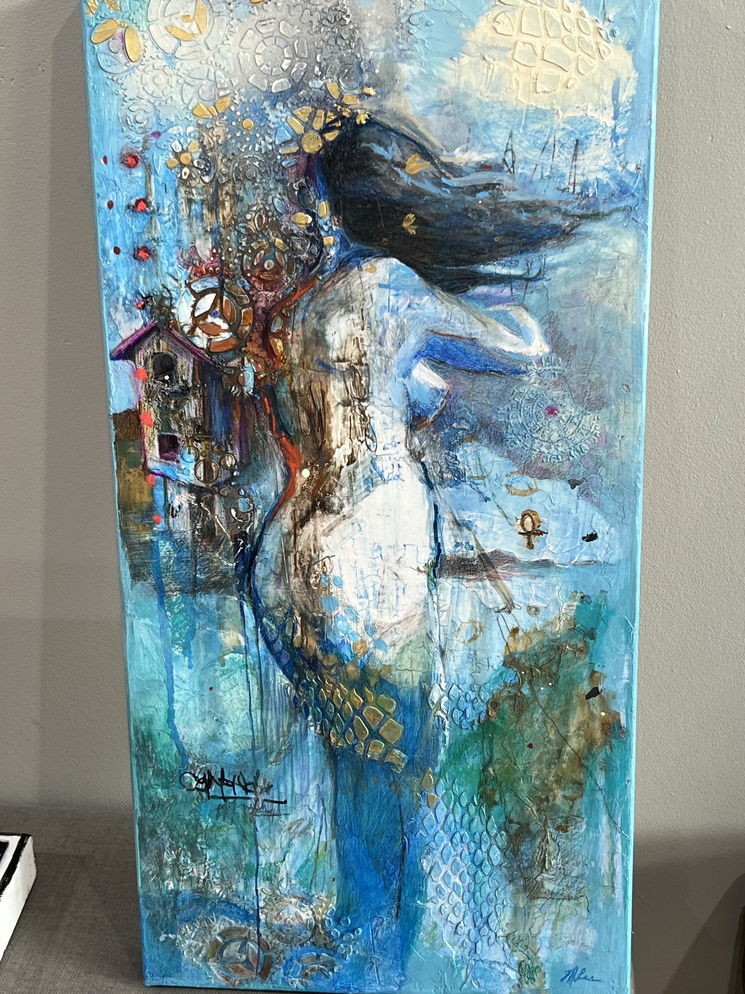 The Making of a Mermaid
Mixed Media on Canvas
12 X  24 