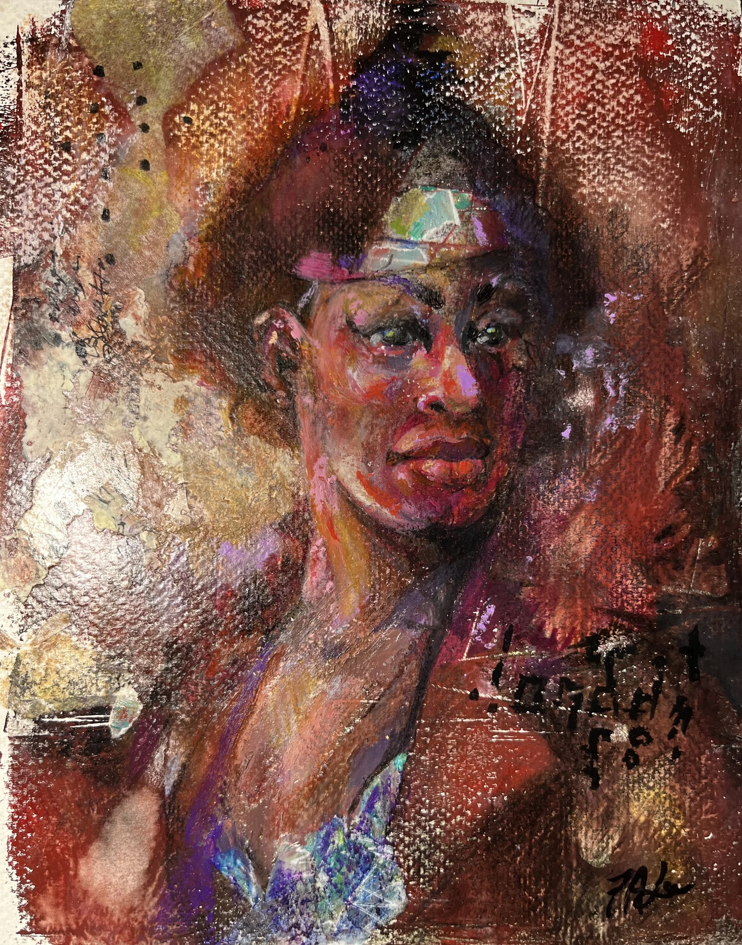 Resistance
Mixed Media on Wood Panel
8" x 10" x 3/4 "
