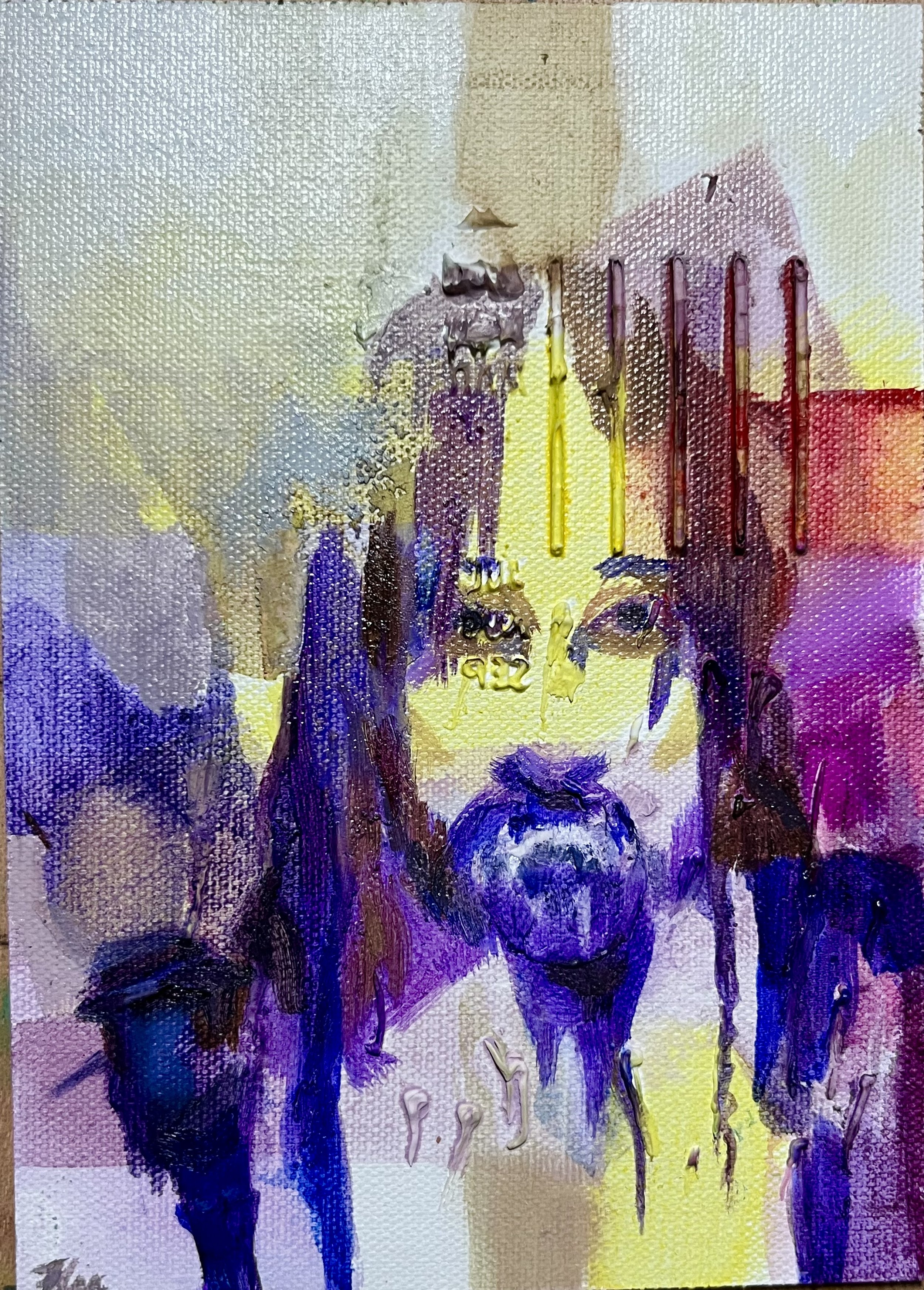 Do You Know the Man?
Ink and Modeling Paste on Canvas Panel
(w Frame)
7" x 9" X 1 1/4 "