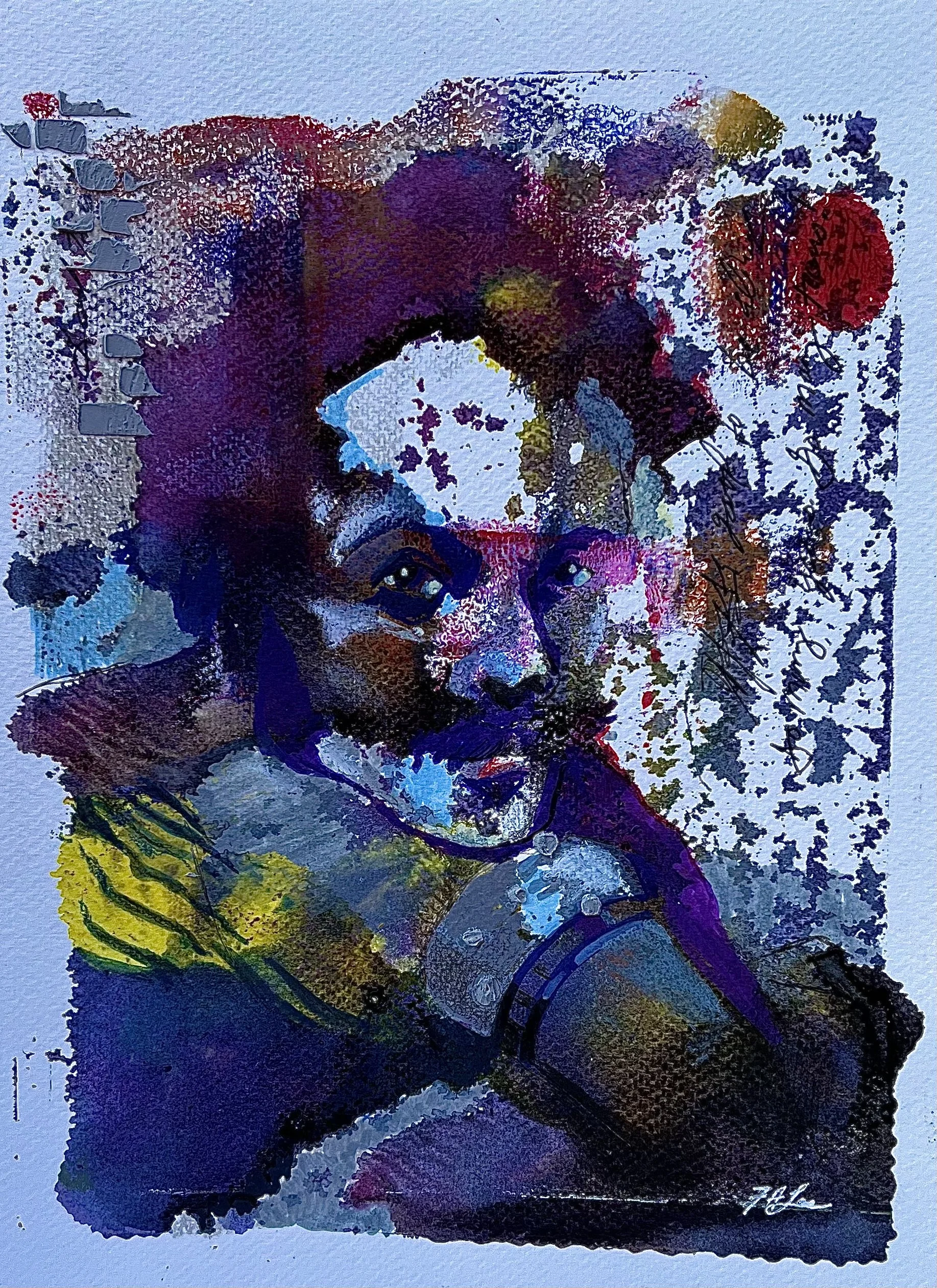 Speak Up
Mixed Media on Wood Panel
8" x 10" x 1"