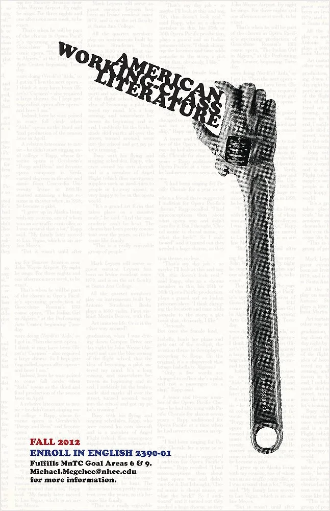 A wrench holding the words 'American World Languages & Literature' in a curved arrangement.