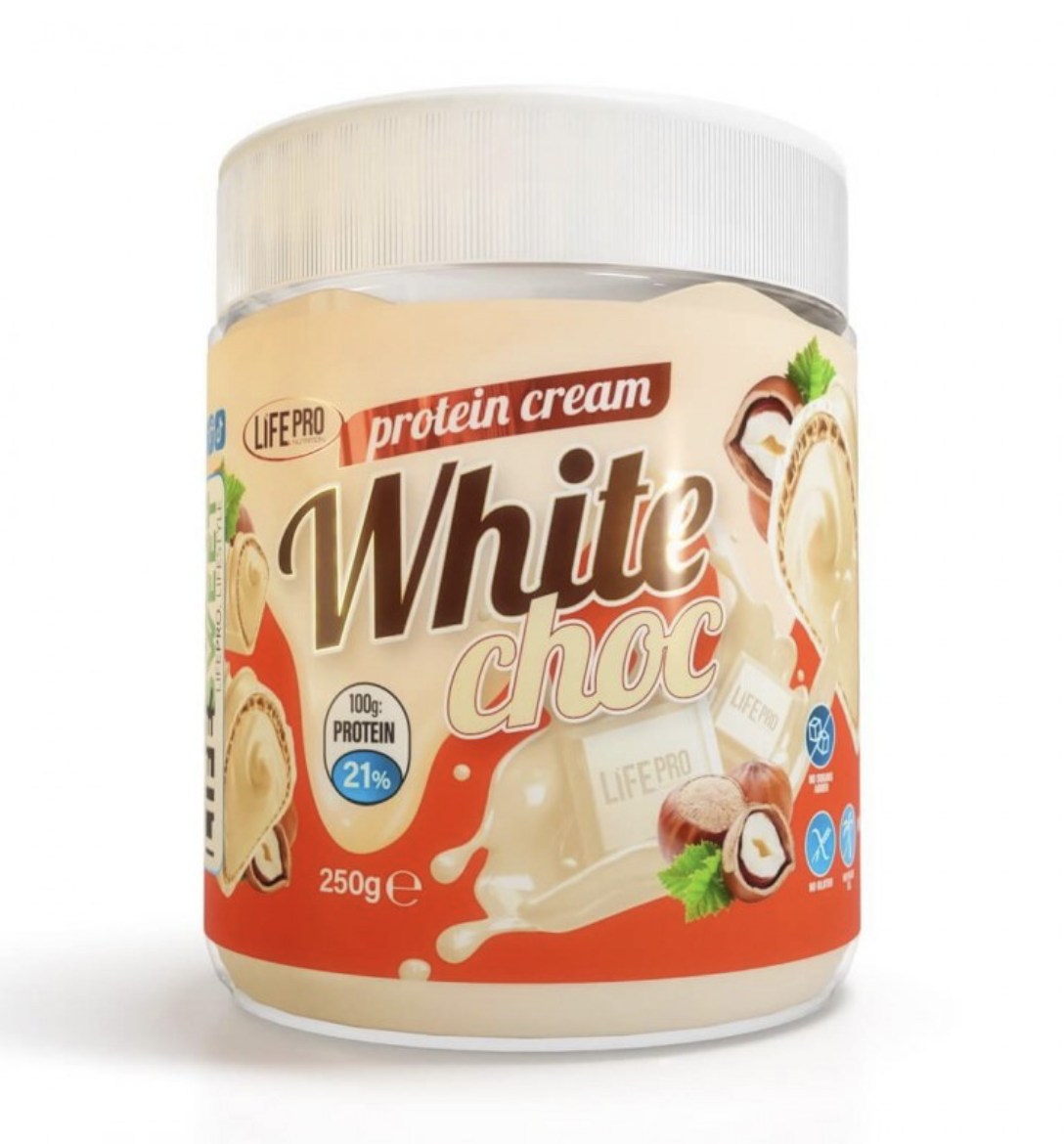 CREMA PROTEICA CHOCO-BLANCO SIN AZUCAR 0% 250GR LIFEPRO