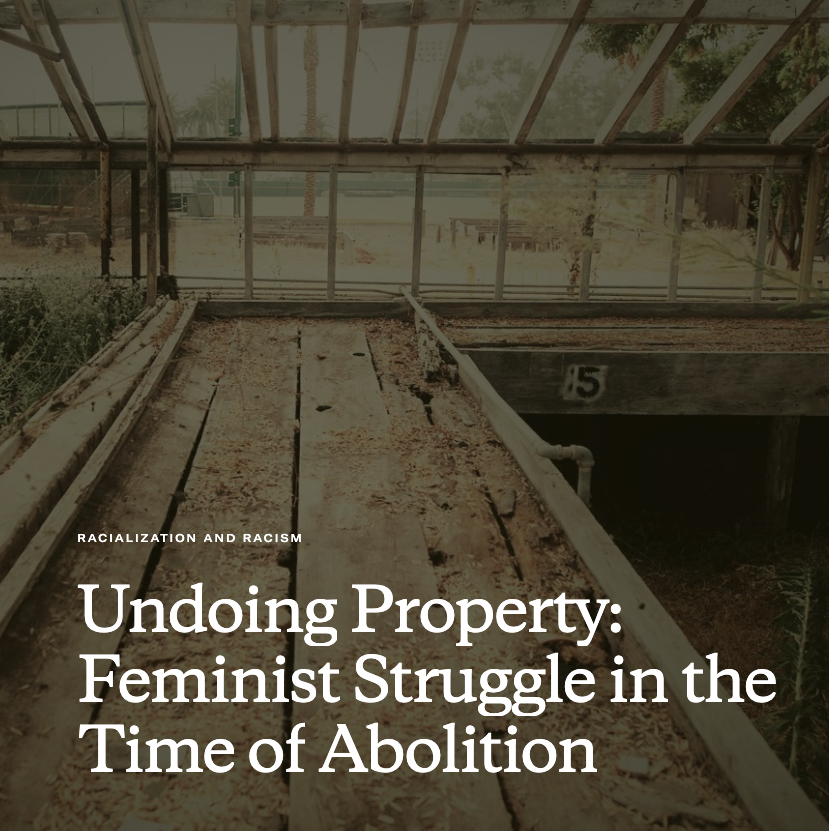 Undoing Property: Feminist Struggle in the Time of Abolition