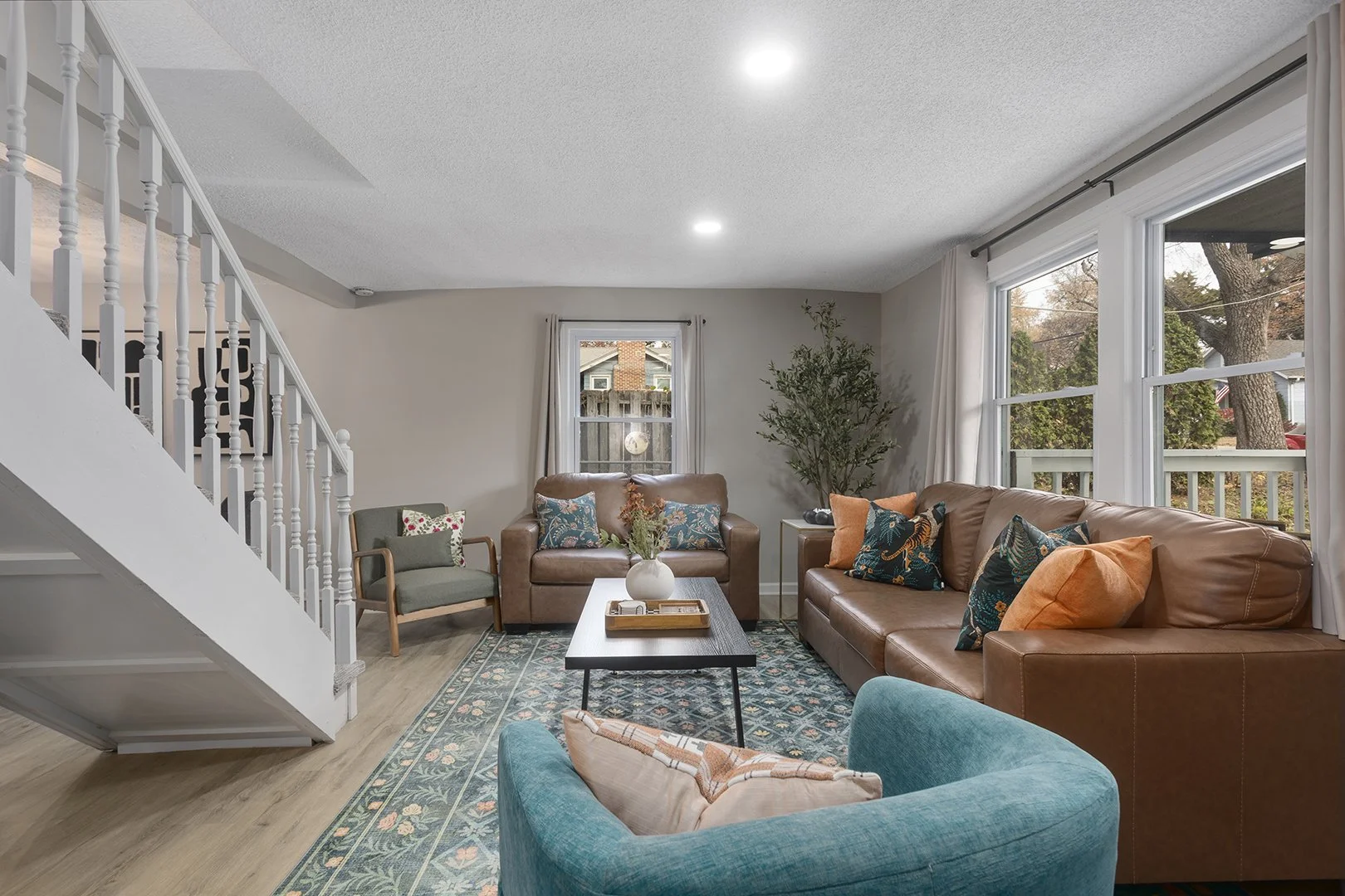 Modern vacation rental living room
