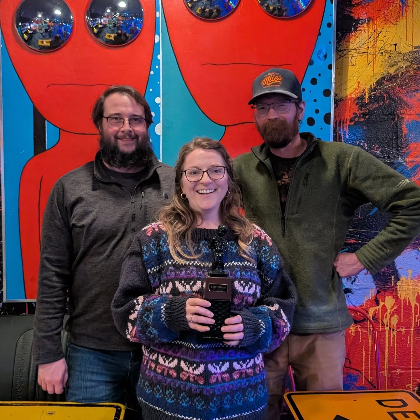 Congratulations to Trivia Newton John for winning tonight at @bent_nails_roadhouse . They went home with a $20 BNR gift card after dominating the final round. See everyone next week for more trivia and good times. Same Bat-time. Same Bat-channel.