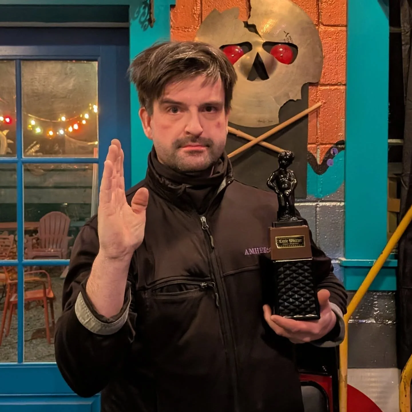 Congrats to Loverman on his first trivia win! He went home with a $20 @bent_nails_roadhouse gift card, a custom Trivia Vermont coin, and a whole lot of confidence. Join us next Thursday at 7 pm for a night of trivia fun, and stay tuned here to see wh