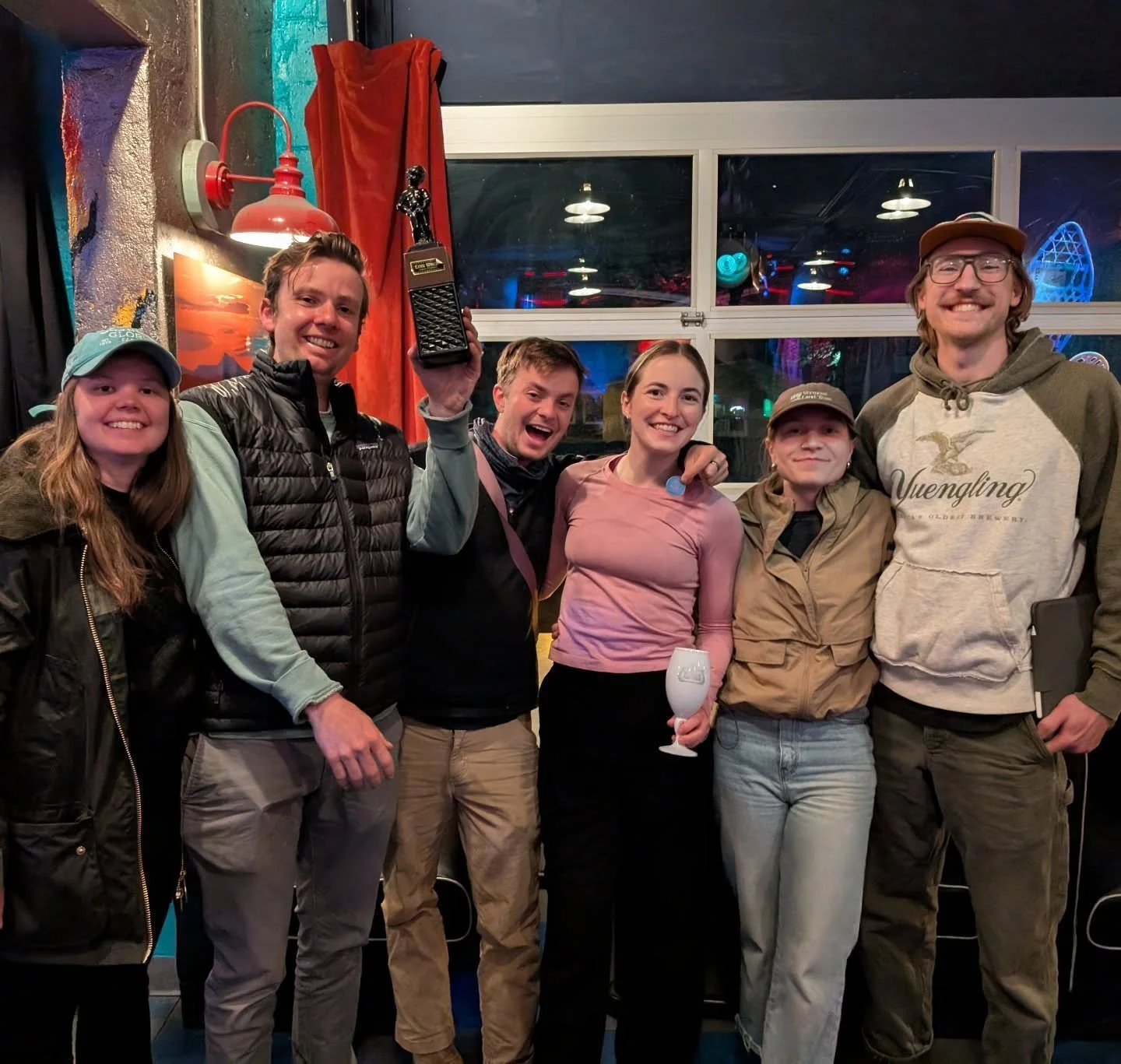 Congratulations to Notch Road Beaches for taking home the win tonight. This is their second time winning, and I know they're hungry for a third. Come hang out to @bent_nails_roadhouse next Thursday at 7pm to see if you can beat the reigning champs.