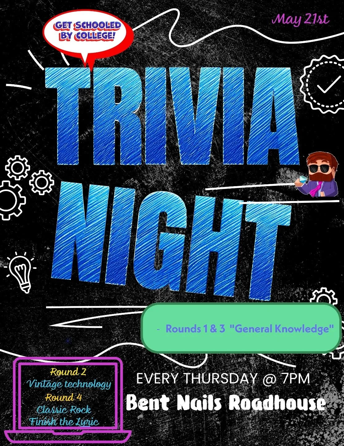 FINISH THE LYRIC is back! After many requests, we get to spend another Round 4 of trivaoke. Happens every time. Come join us on Thursday at @bent_nails_roadhouse to see if you can win a $20 BNR gift card (among other things). See you at 7 pm!