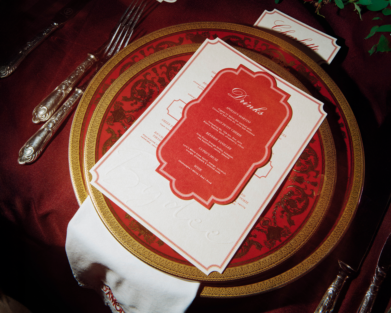 Table Setting Stationery ~ Bydee