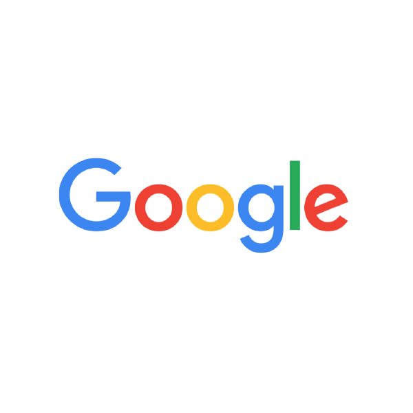 Google logo in colorful letters on a white background.