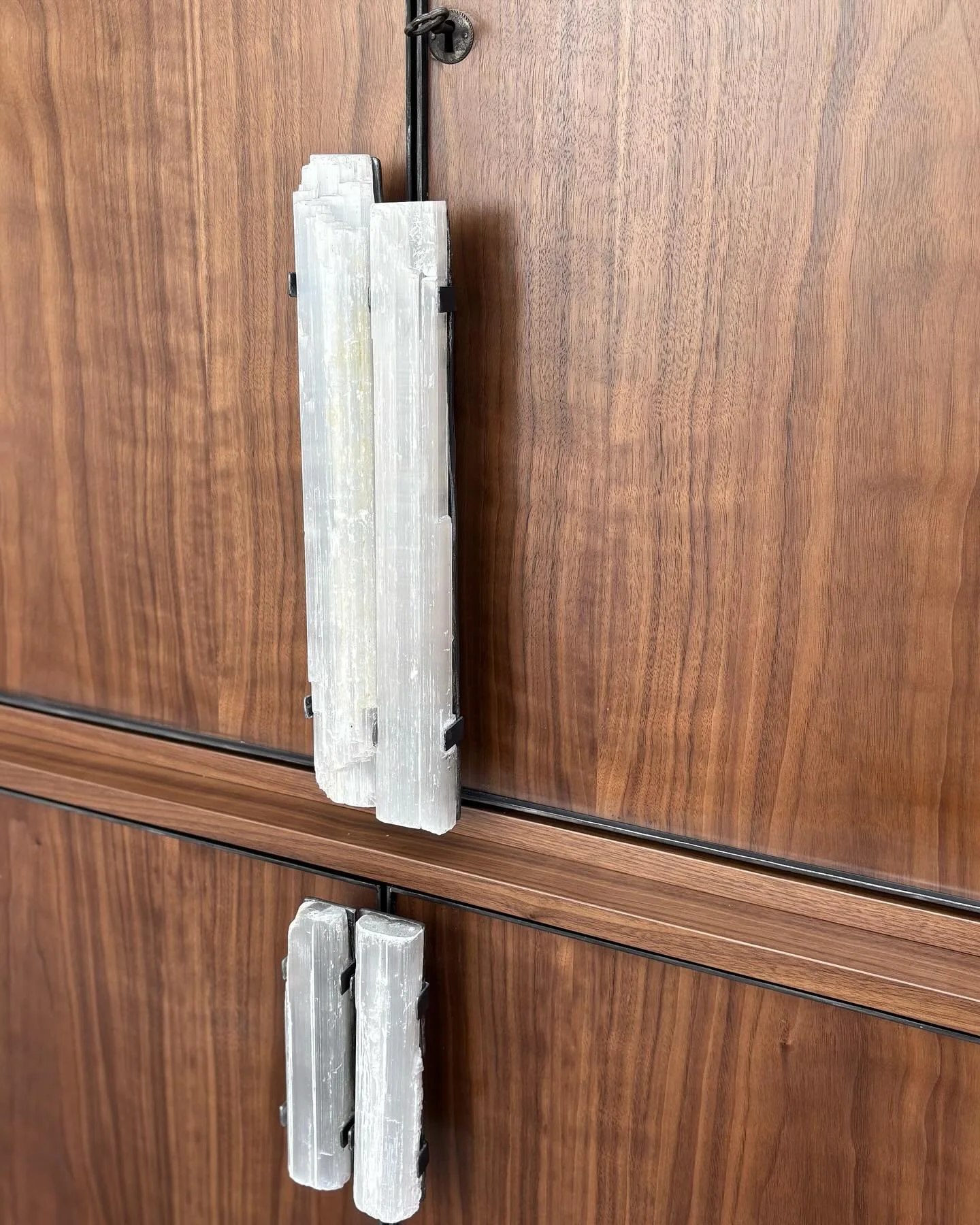 selenite bar cabinet in walnut 

handmade for @rinfretltd