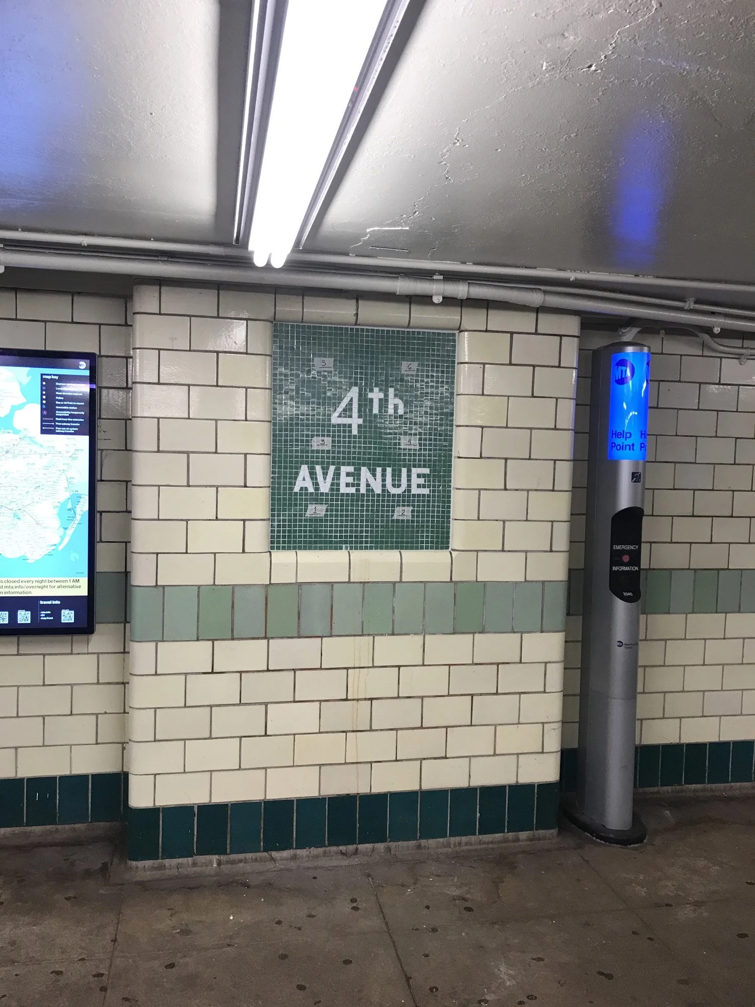 4th Ave MTA Subway Sign Installed