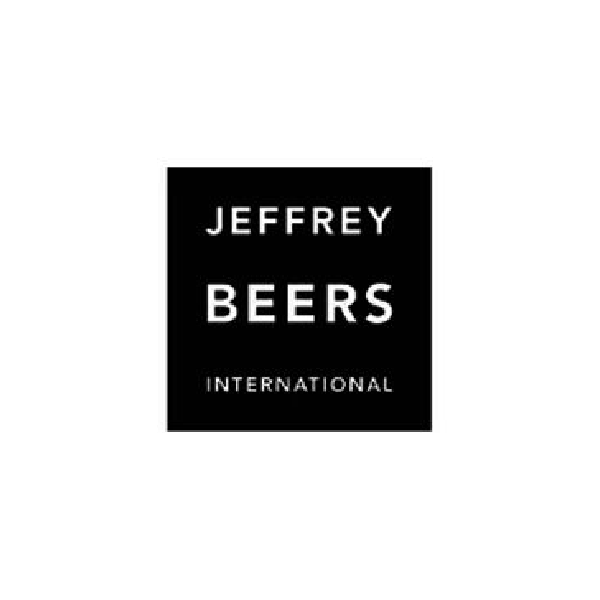 Logo for Jeffrey Beers International in black and white