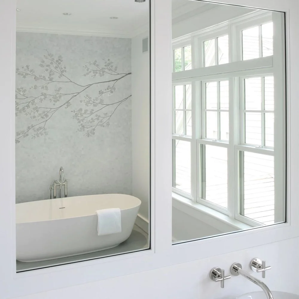 Cherry Blossom Mosaic White