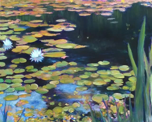 Serene Lilies of Pasadena Oil Painting