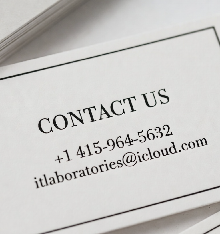 Contact information: phone (415) 964-5632 and email david@intelligencetechnologylabs.com
