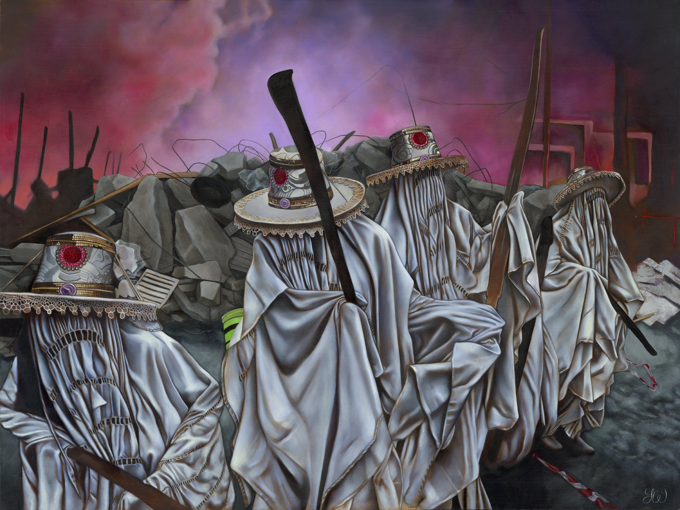 Apocalypse Spirit | Oil painting & Acrylics | Treasure Hunting in the Wasteland | Hybridity Studio | Upcycling the metacrisis | Enter the Pretty Wasteland | Visual art, a funky podcast, astrology, and more...