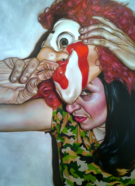 Masquerade | Painting | Hybridity Studio | Uranian & Edgy Stuff | Treasure Hunting in the Wasteland | Visual art, podcast, astrology | Upcycling the metacrisis | Enter the Pretty Wasteland