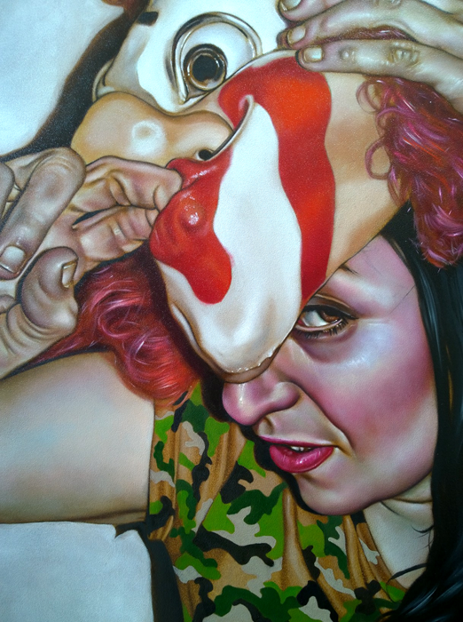 Masquerade | Painting | Hybridity Studio | Uranian & Edgy Stuff | Treasure Hunting in the Wasteland | Visual art, podcast, astrology | Upcycling the metacrisis | Enter the Pretty Wasteland