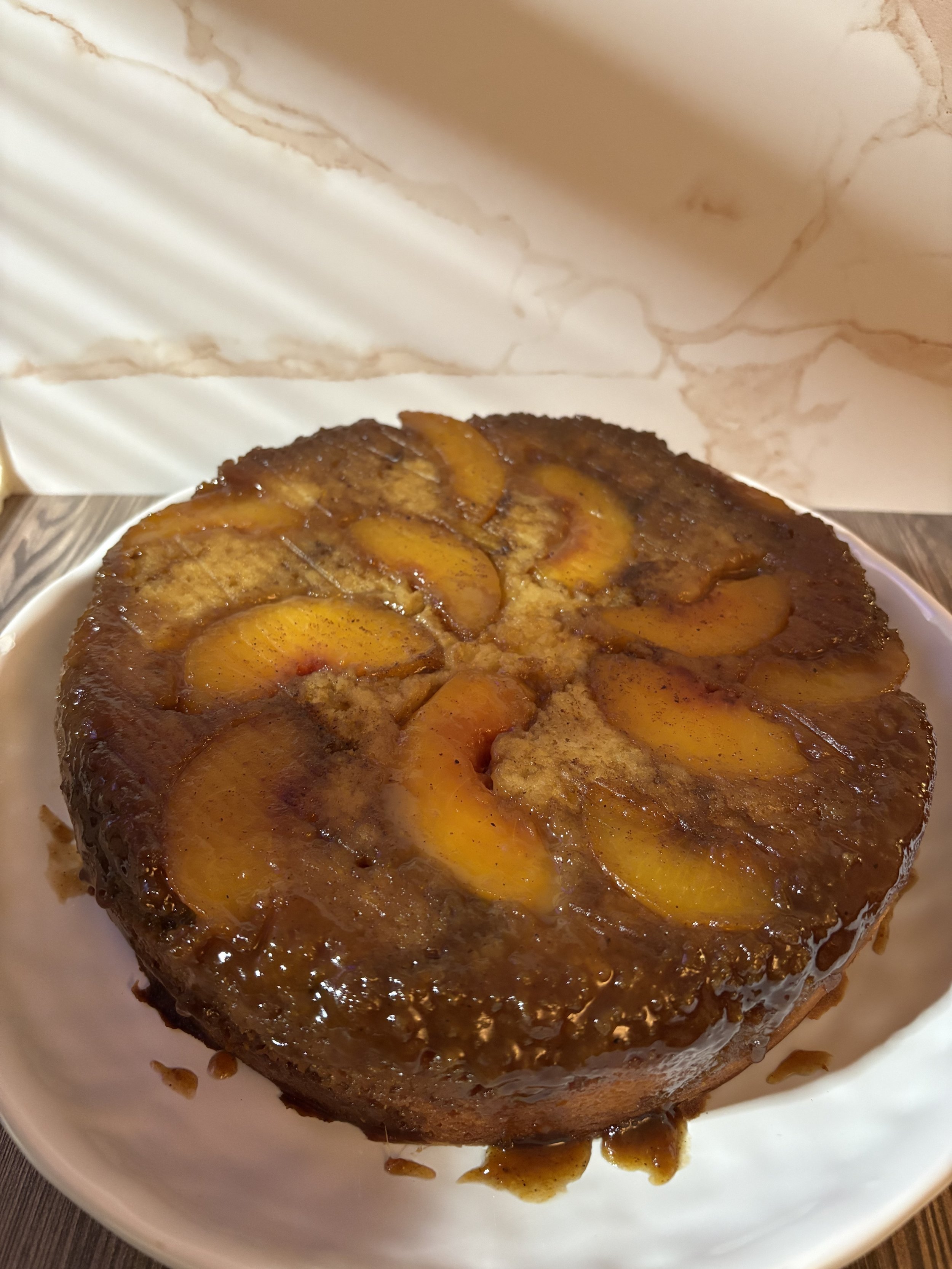 Peach Caramel Pound Cake