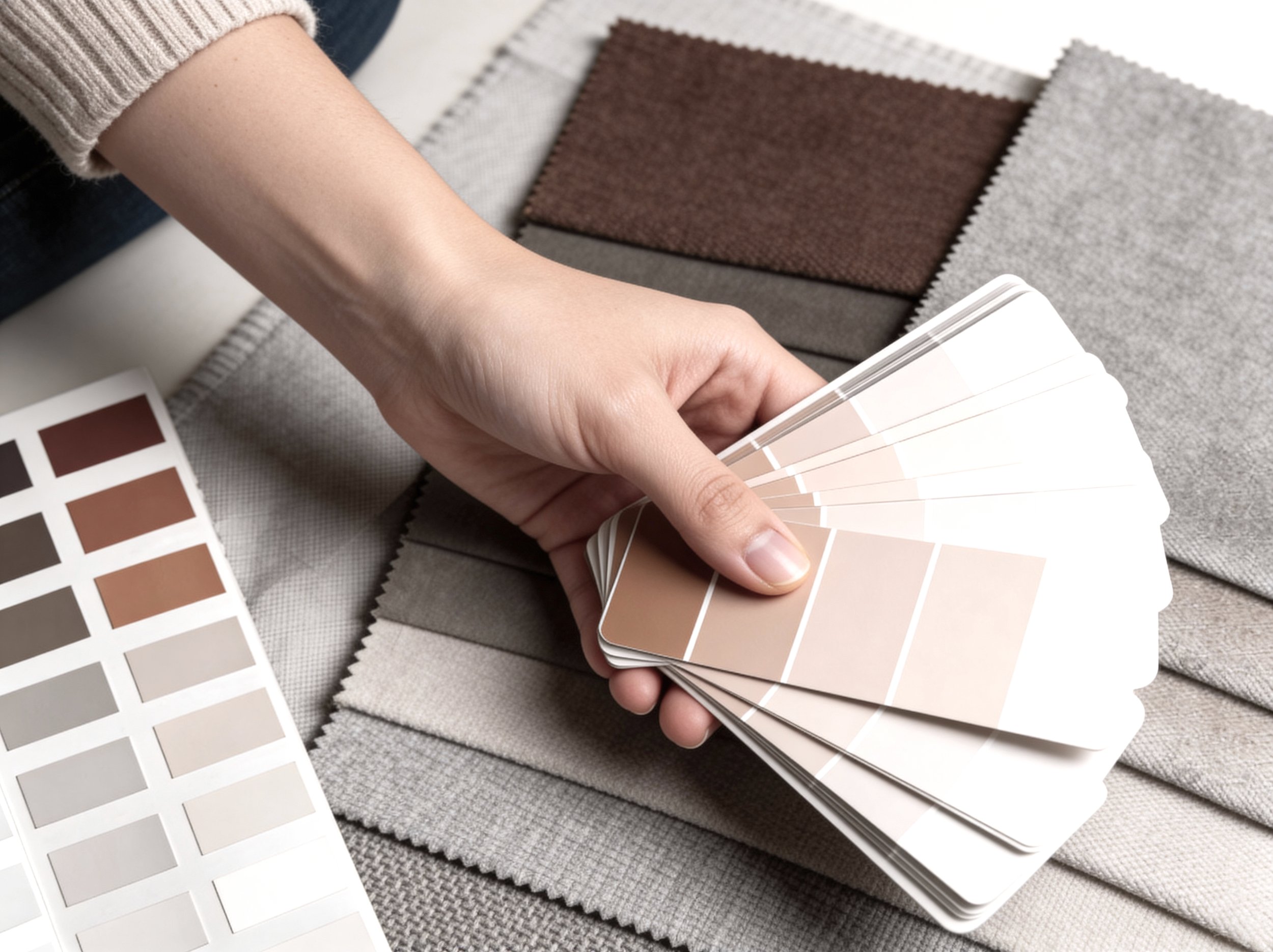Colour consultancy service by Gold Coast interior designer Lauren Daly of Studio Daly, selecting paint colours and material finishes for a residential interior.