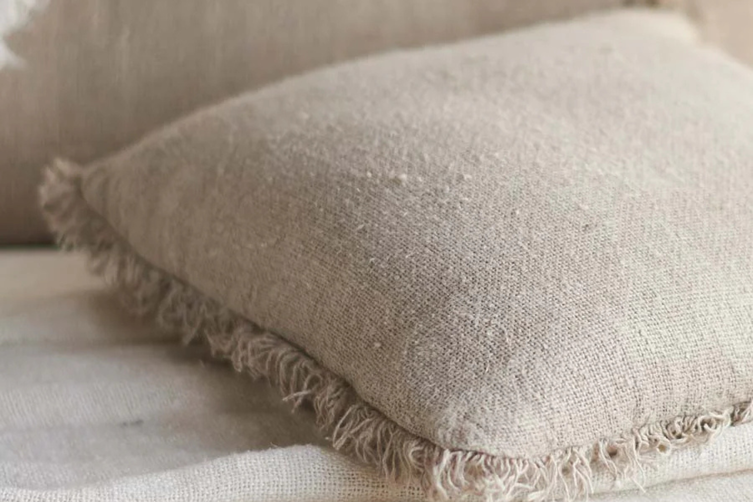 Bedouin Linen Cushion - Natural by Eadie Lifestyle