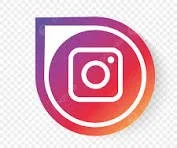Instagram logo with a camera icon inside a multicolored gradient circle