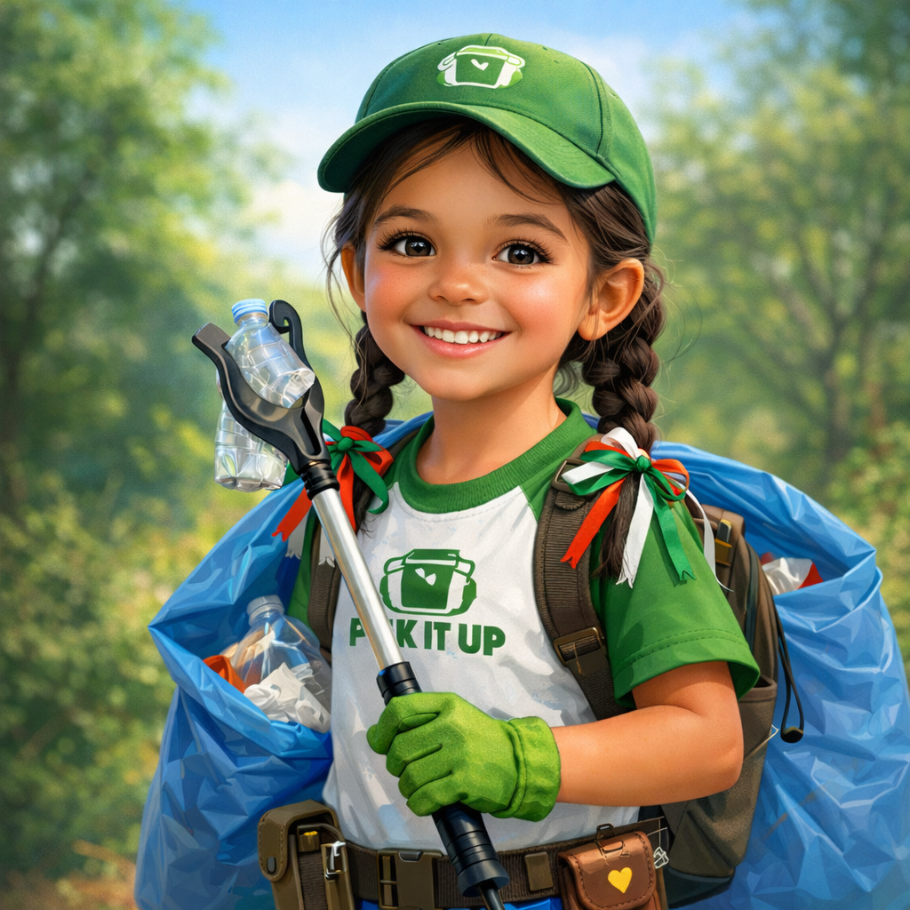 Maria The Newest member of Pick It Up Environmental Initiative Corp.