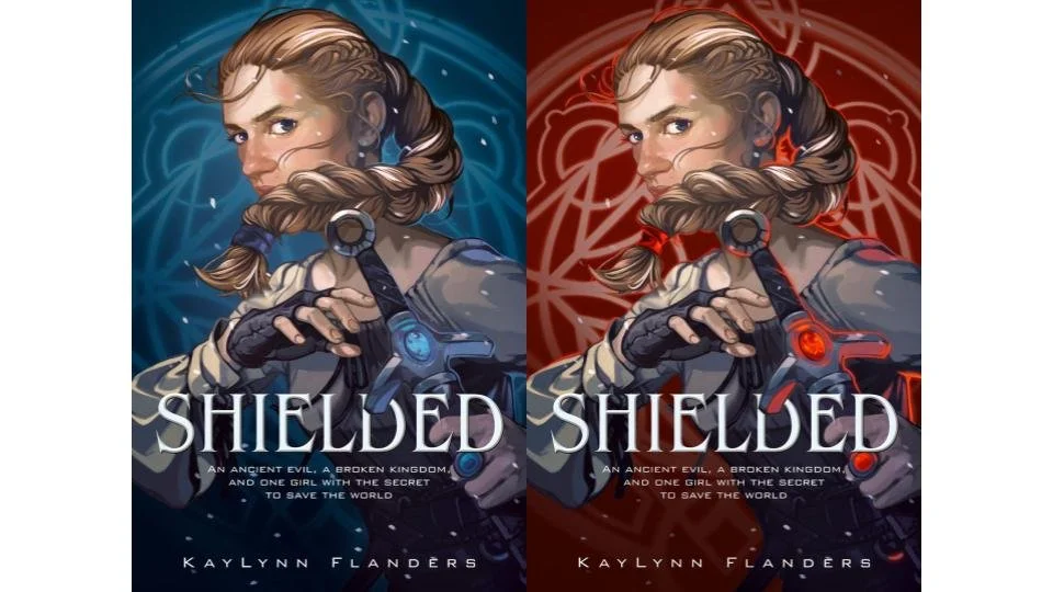 Me in Shielded, 2023, digital: This is a modified cover of the book "Shielded", a fantasy novel by Kaylynn Flanders, with me as Princess Jennesara.
Credits for the original cover art and design go to Alex Dos Diaz and Regina Flath.
I made this after 